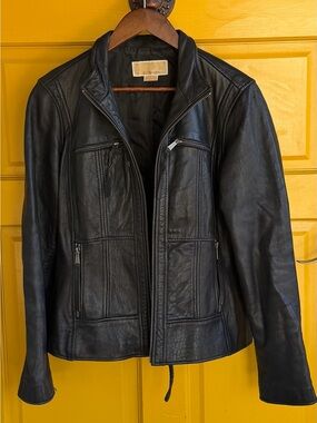 Michael Michael Kors Black Leather Jacket – Women’s LG Lambskin